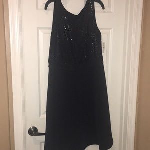 Black sequin dress